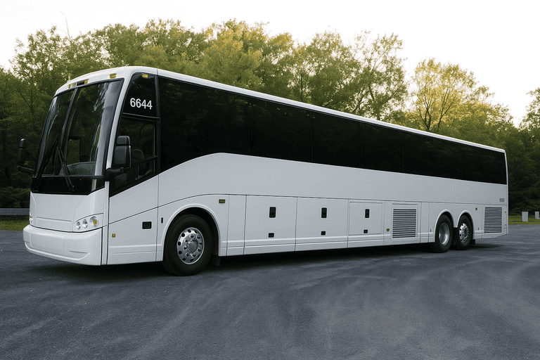 exterior of Flint Coach Bus Service coach bus