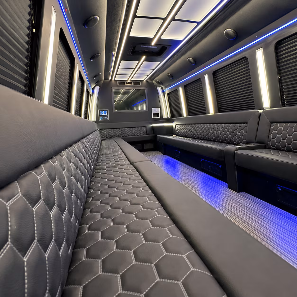 flint party bus interior