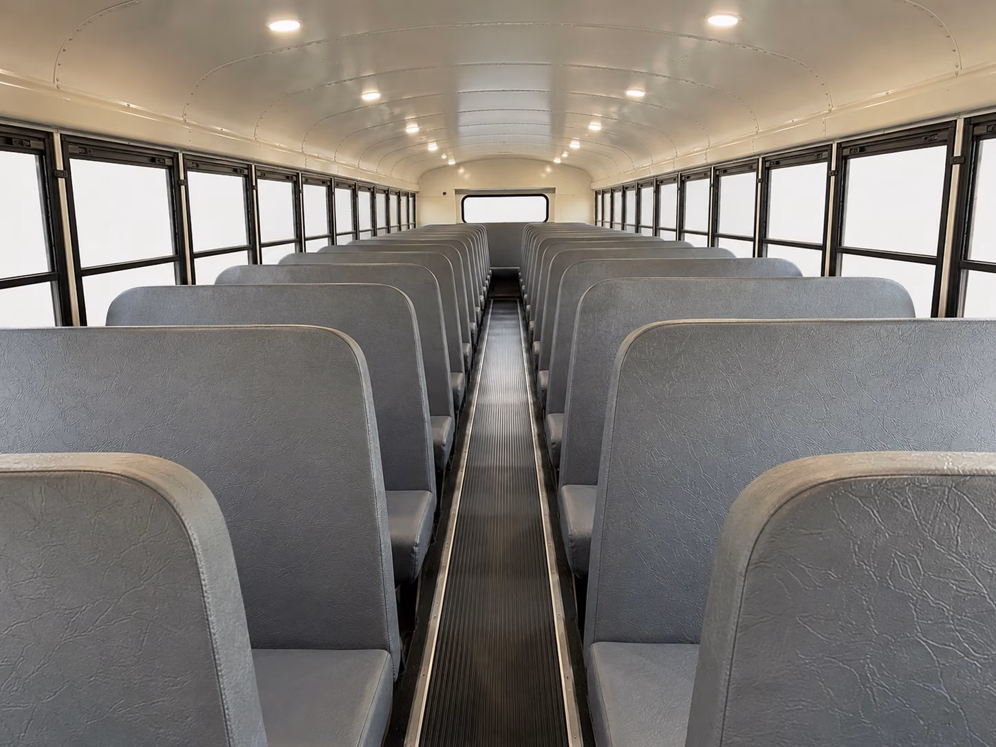 flint school bus inside
