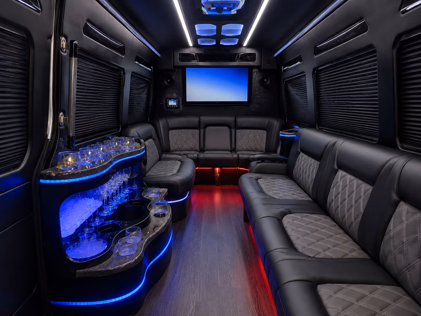 flint sprinter limousine interior