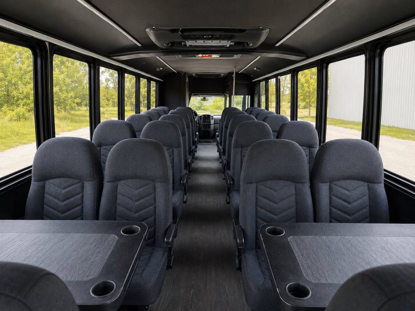 minibus rentals for flint wedding party transportation